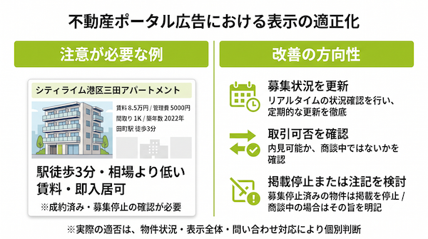 不動産のおとり広告で注意が必要な例と改善の方向性
